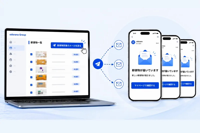 STEP4 利用者へ一斉通知する画面
